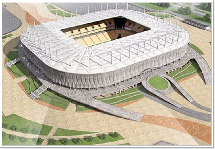 Строительство стадиона в Ростове-на-Дону